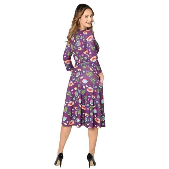 Modcloth Miss Lulo Tea Time Mira Dress Size XS - Picture 5 of 12
